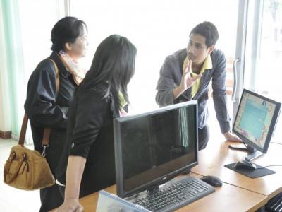 ต้อนรับคณะครูจากโรงเรียนกันทรารมณ์ 